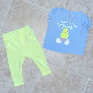 Adorable 2 Piece Spring Chick Outfit 3-6M​
